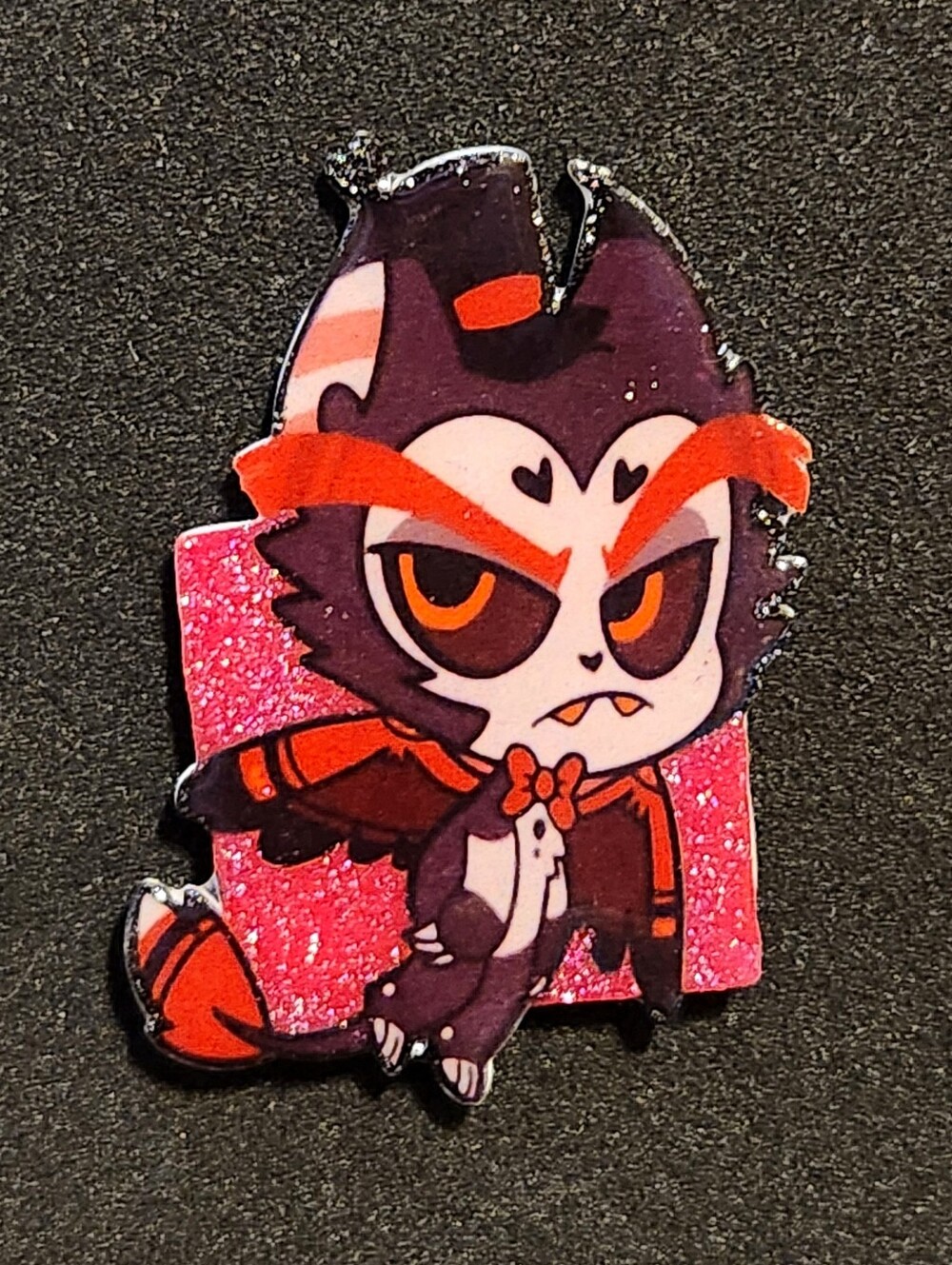 Husk Glitter Pin - Hazbin Hotel